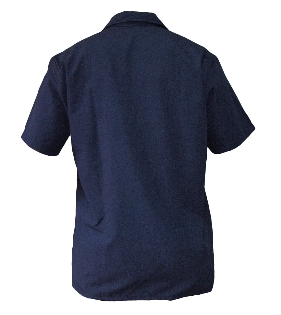 Camisa Dril Azul Oscuro Manga Corta