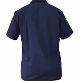 Camisa Dril Azul Oscuro Manga Corta vista 2