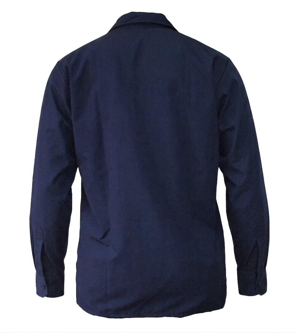Camisa Dril Azul Oscuro Manga Larga