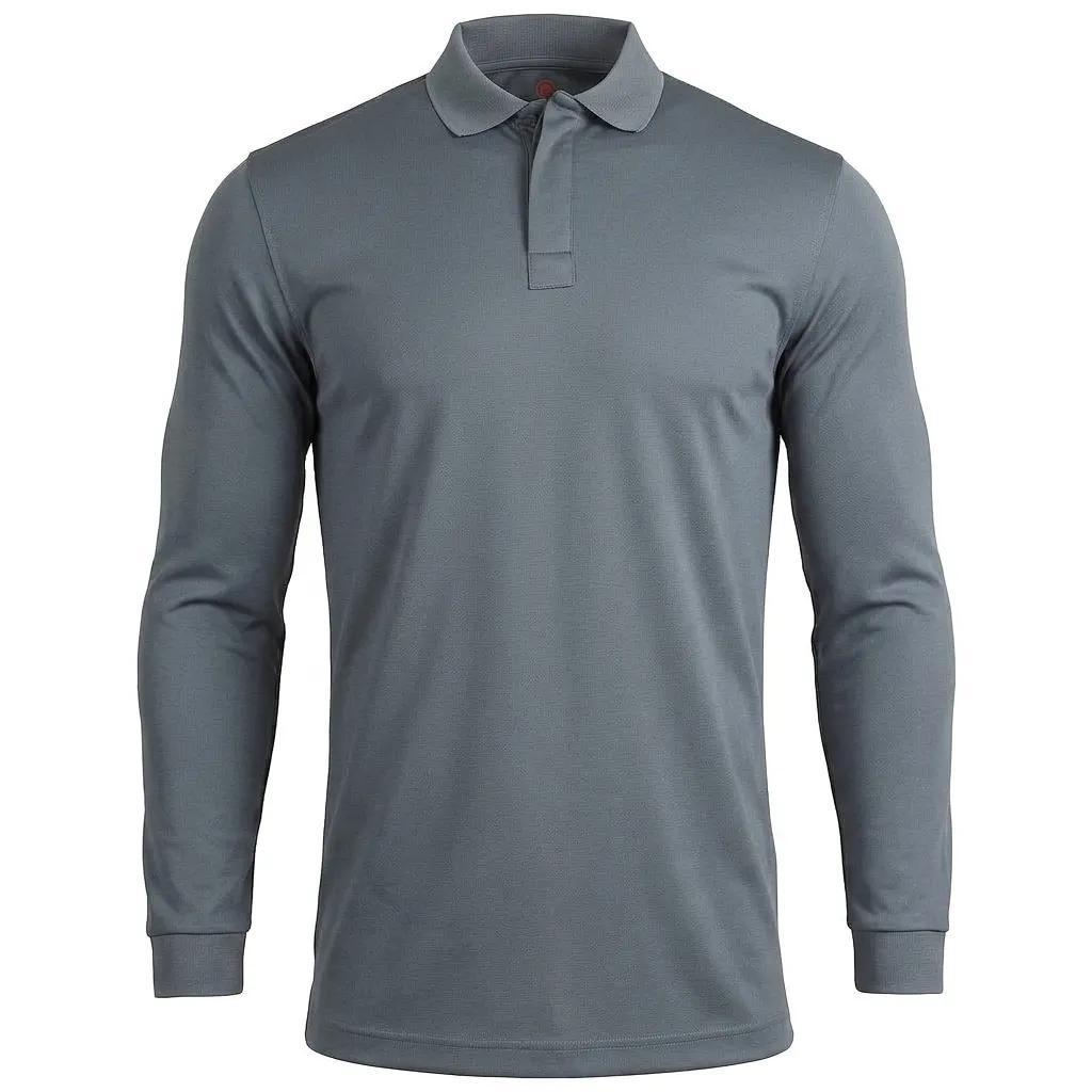 Camiseta Tipo Polo Manga Larga